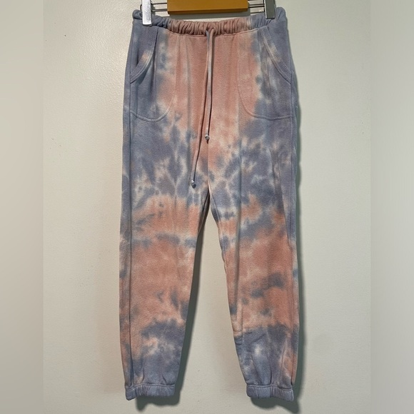 OLI VIV Blue  & Pink Tie-Dye Sweatpants - Small - Picture 2 of 9
